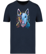 Navy, Colour Splash Bullie T-Shirt, XLarge