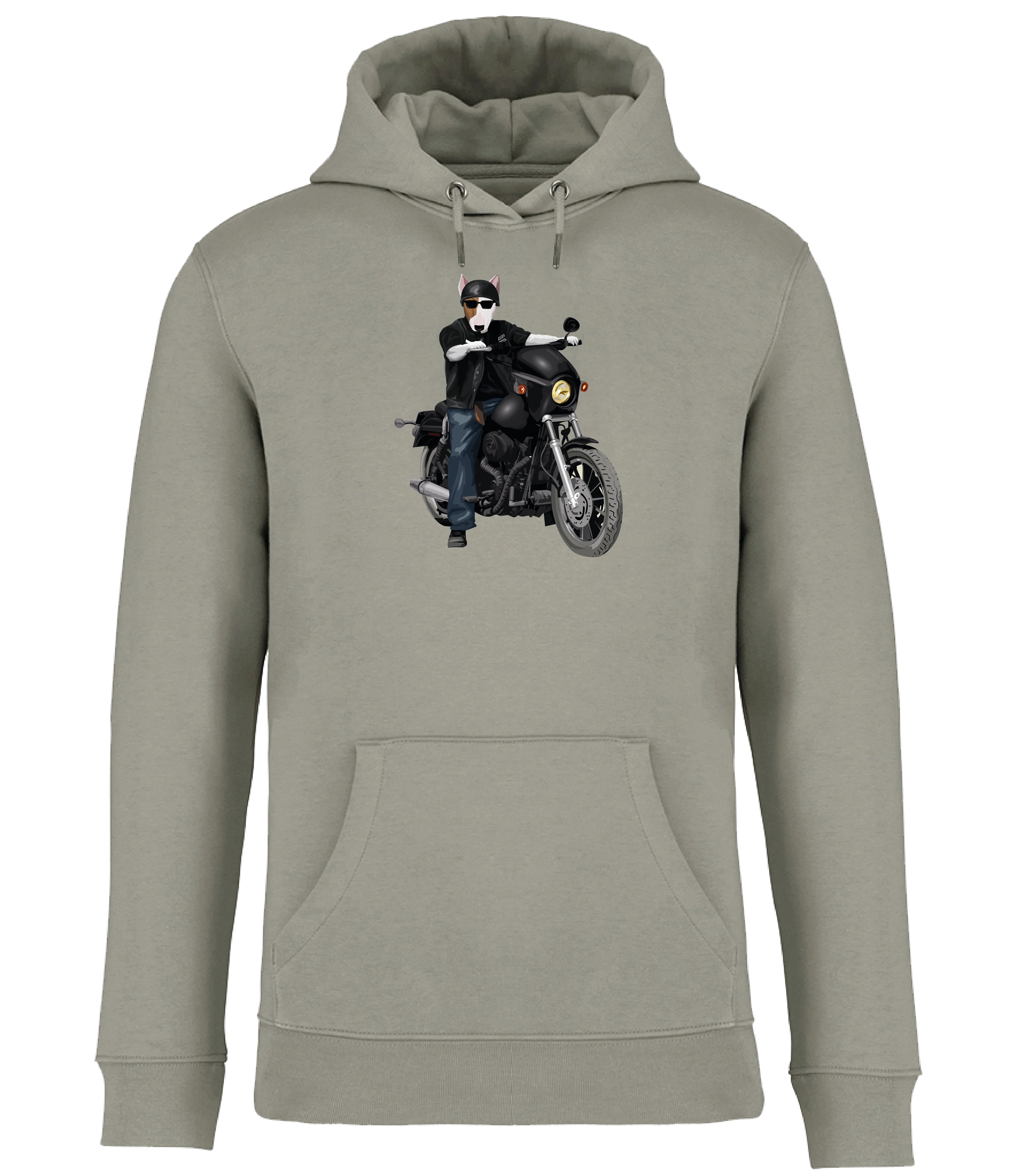 Almond Green, Biker Boy Bullie Hoodie, Large