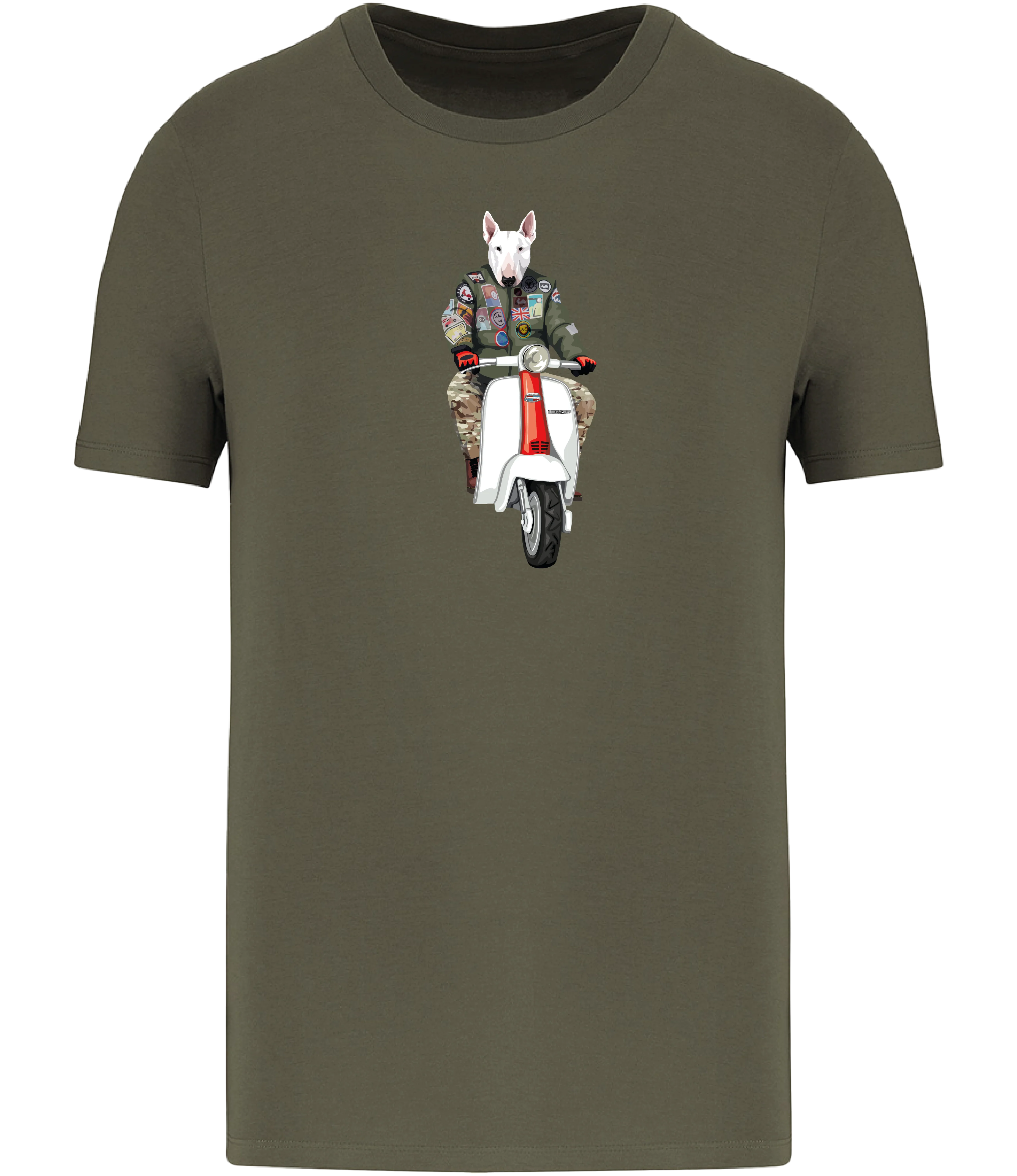 Khaki, Super Scooter Bullie T-Shirt, 2XLarge